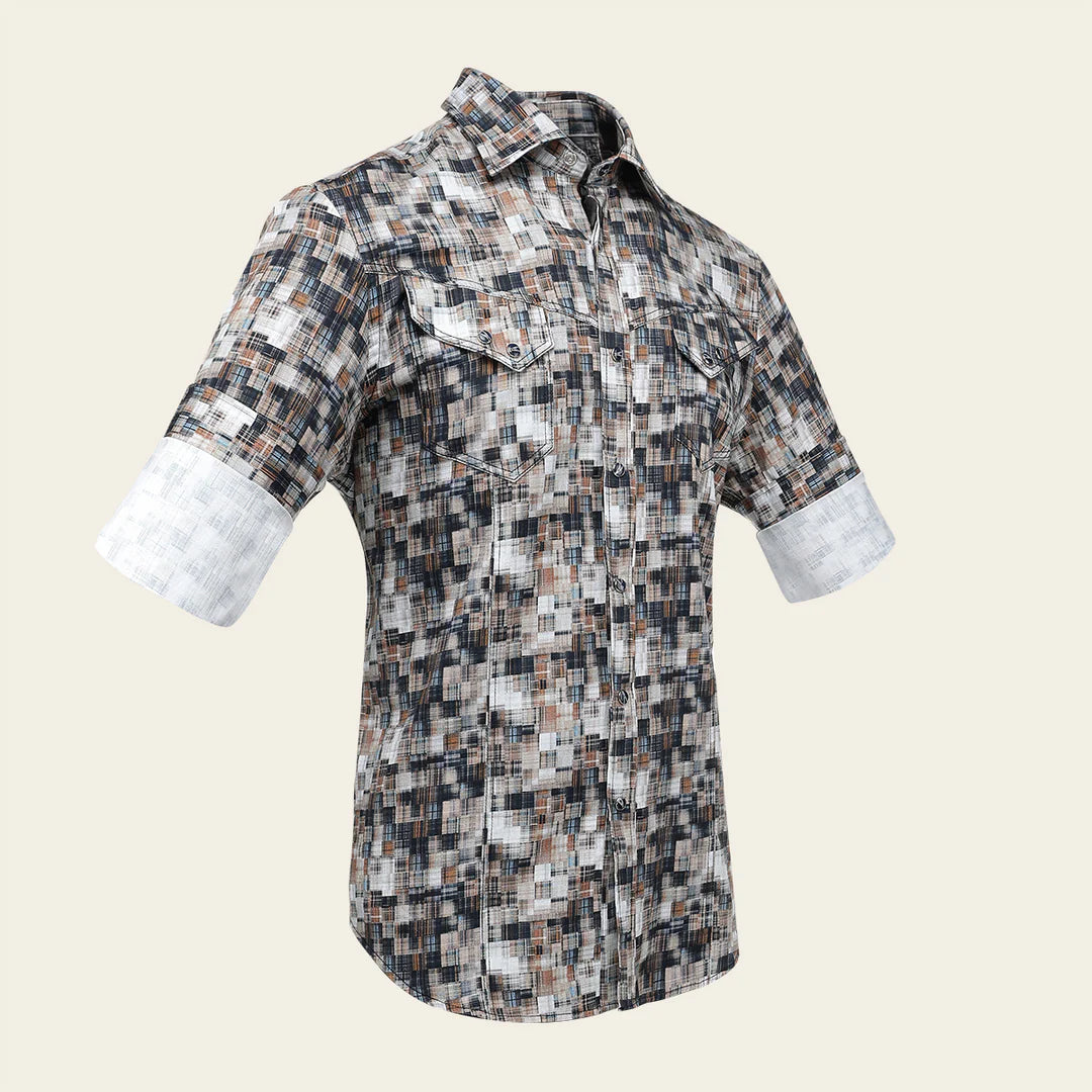 CM302GR - Cuadra multi fashion western long sleeve cotton shirt for men