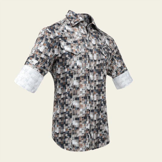 CM302GR - Cuadra multi fashion western long sleeve cotton shirt for men