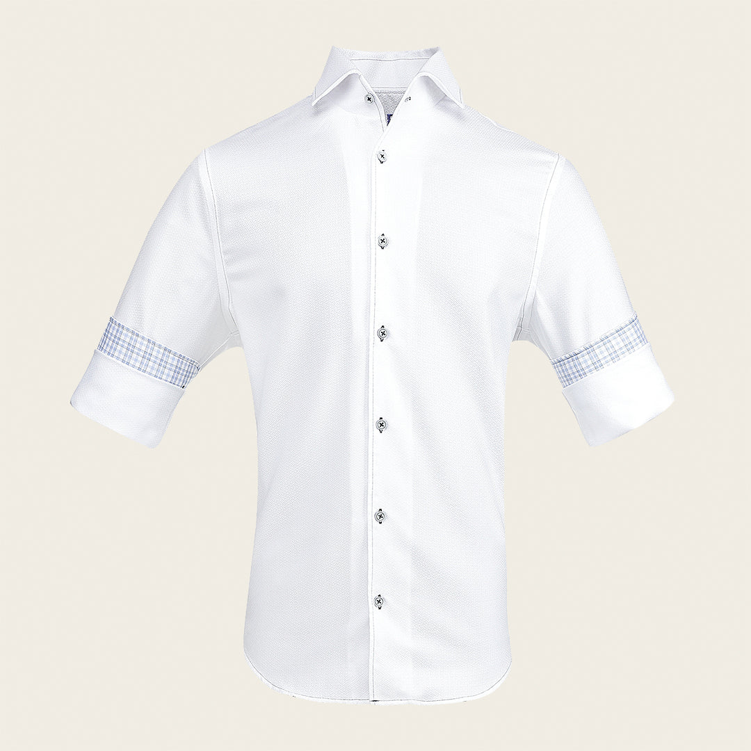 CMDS125 - Cuadra white casual fashion shirt for men