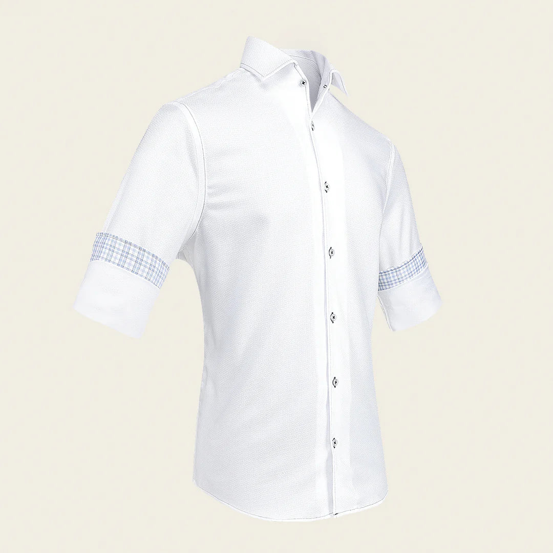 CMDS125 - Cuadra white casual fashion shirt for men