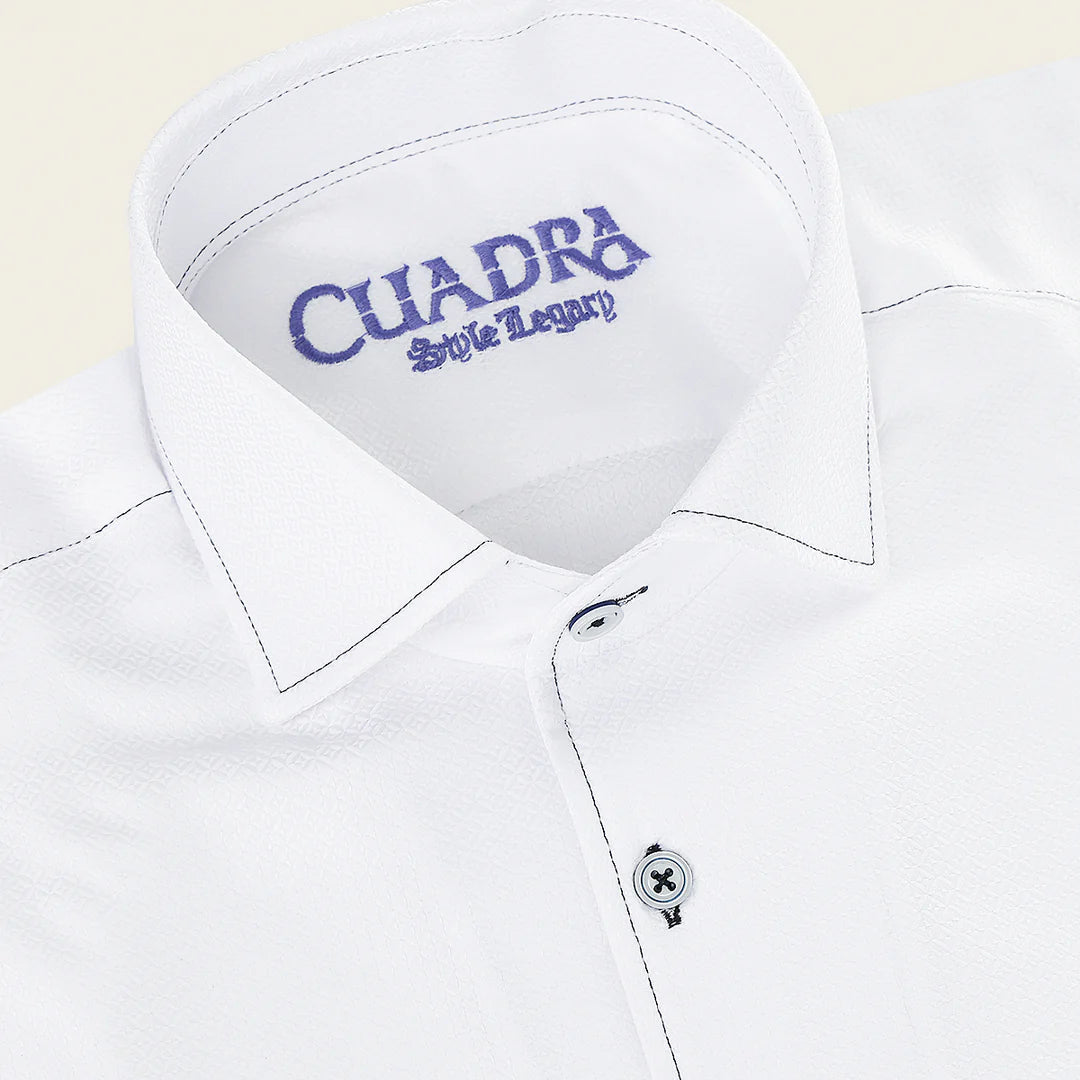 CMDS125 - Cuadra white casual fashion shirt for men