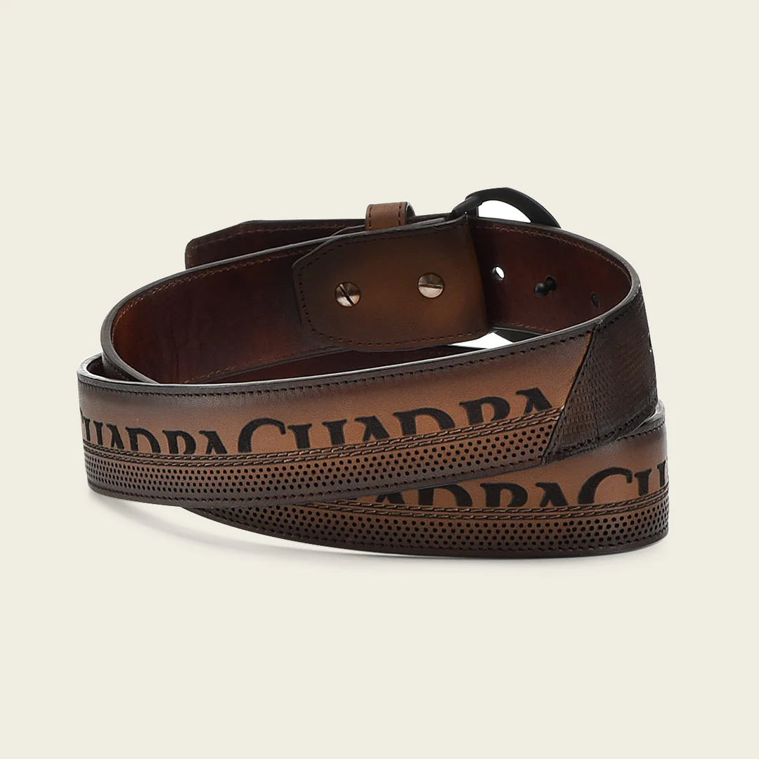 CS551LT - Cuadra honey casual western lizard skin belt for men-Cuadra / Kuet