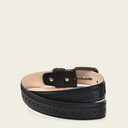 CS557FC - Cuadra black casual fashion fuscus belt for men