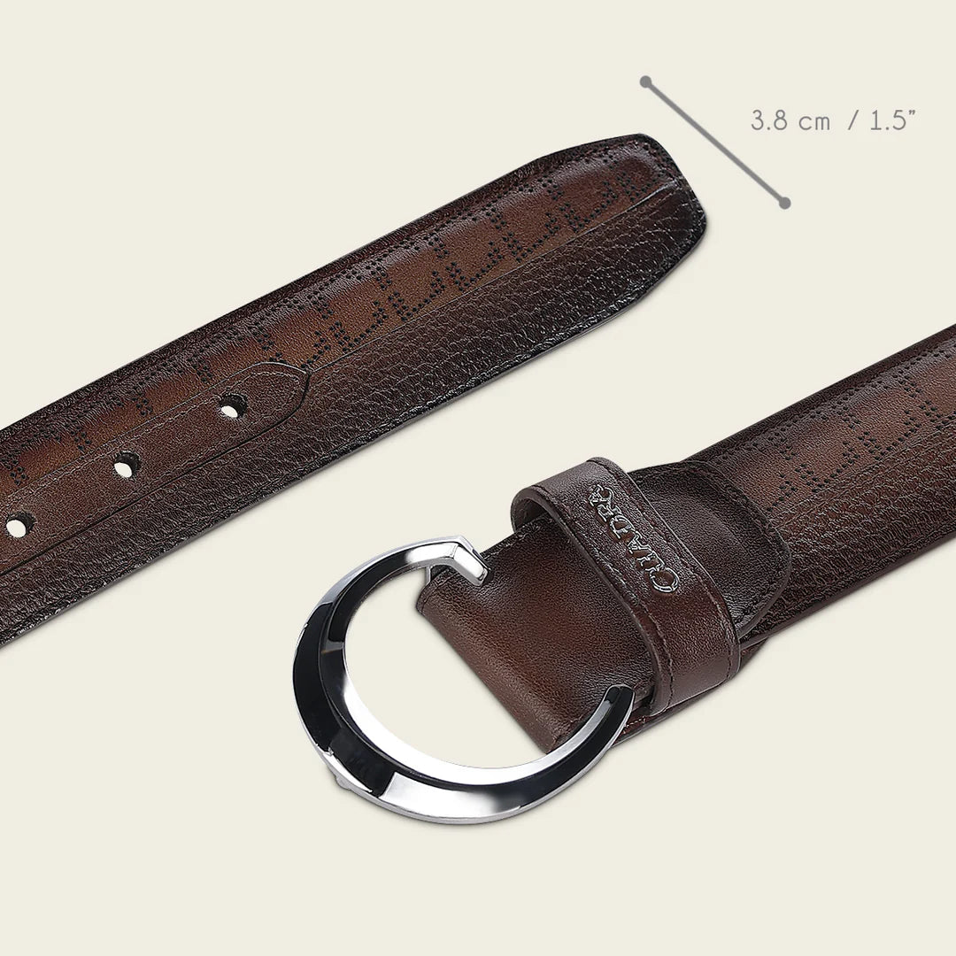 CS558RS - Cuadra Honey Casual Western Cowhide Leather Belt for Men