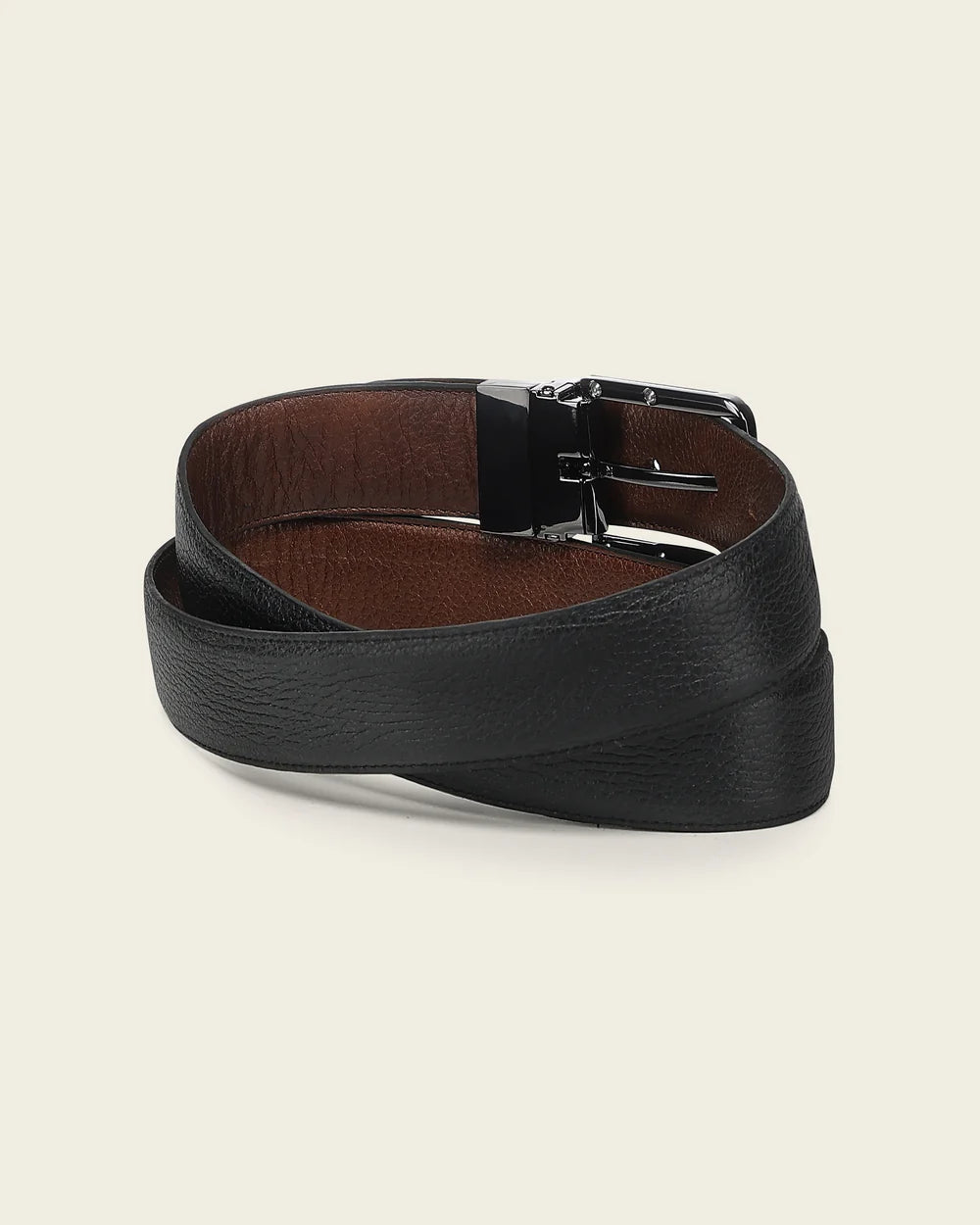 CS562VE - Cuadra black casual fashion deer belt for men