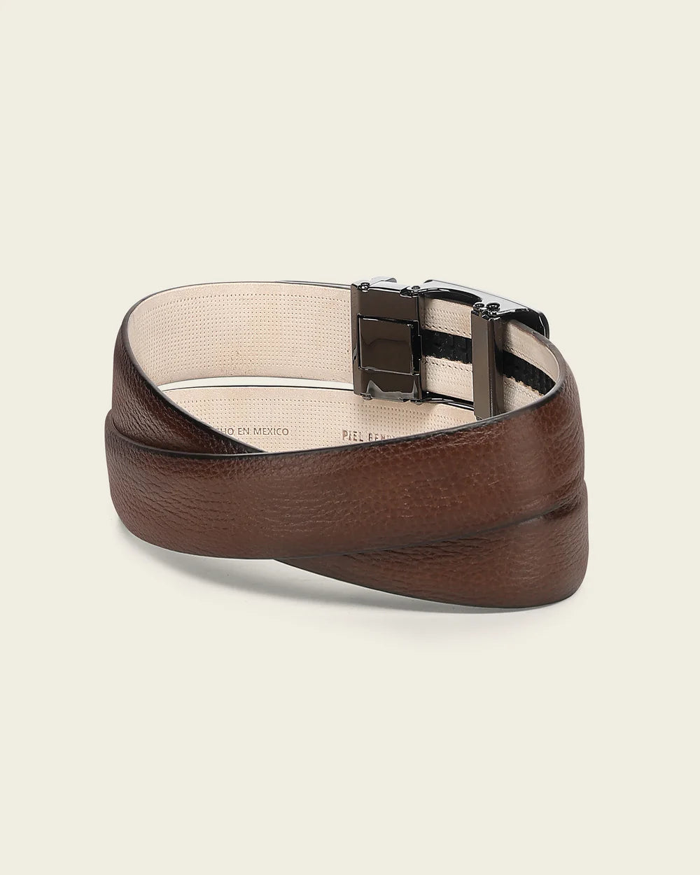 CS565VE - Cuadra honey casual fashion deer leather belt for men