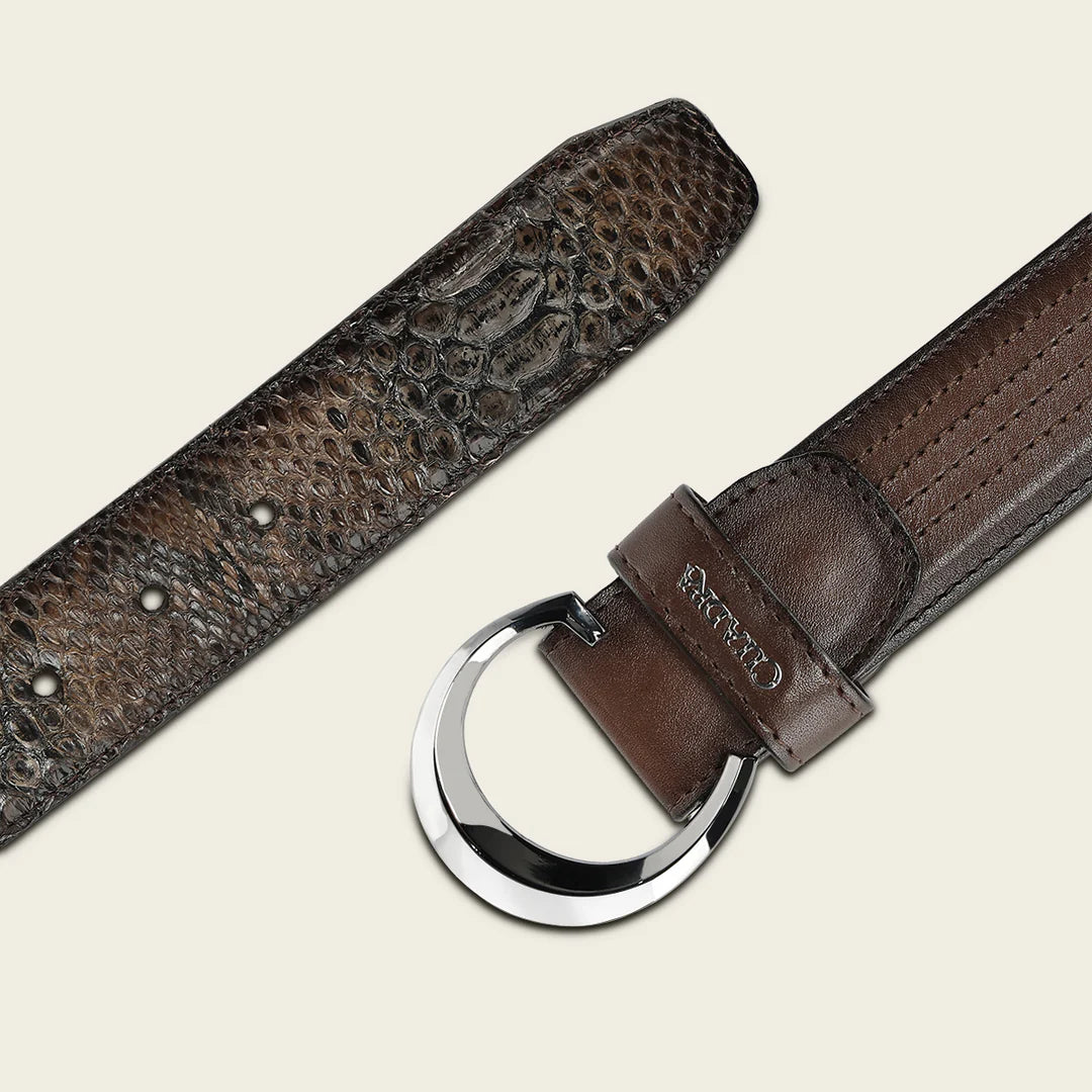 CS573PH - Cuadra honey casual fashion python skin belt for men
