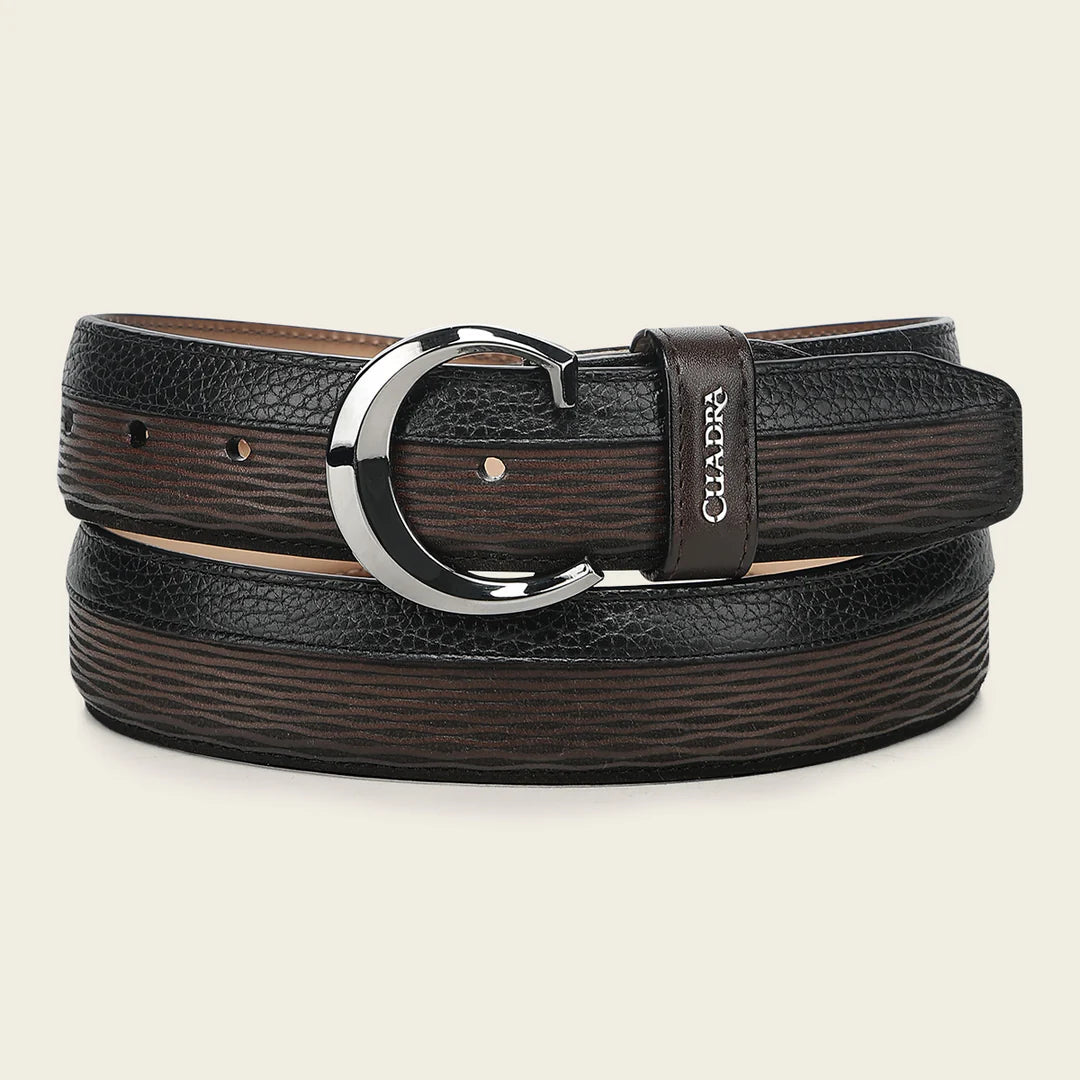 CS574RS - Cuadra honey casual fashion cowhide leather belt for men