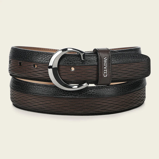 CS574RS - Cuadra honey casual fashion cowhide leather belt for men