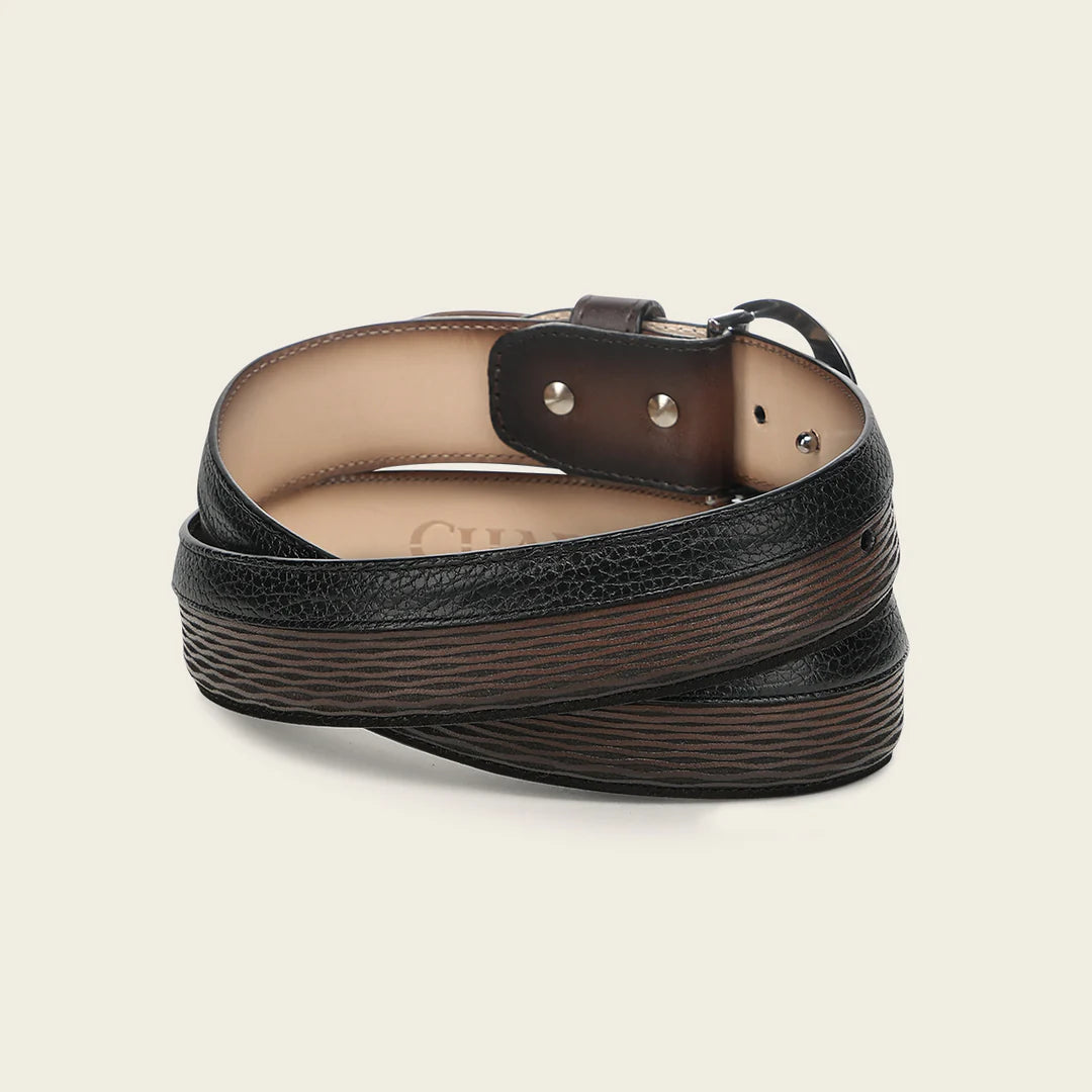 CS574RS - Cuadra honey casual fashion cowhide leather belt for men