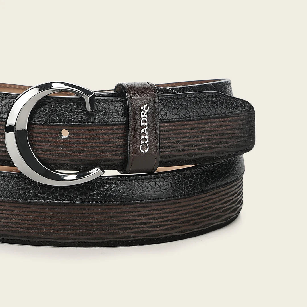 CS574RS - Cuadra honey casual fashion cowhide leather belt for men
