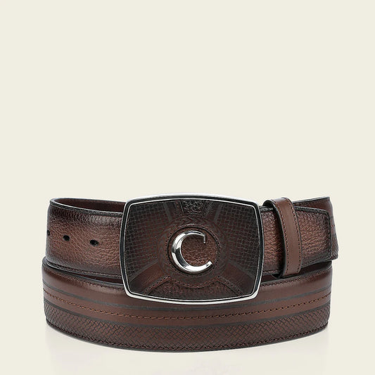 CV503VE - Cuadra Honey Western Fashion Deer Belt for Men