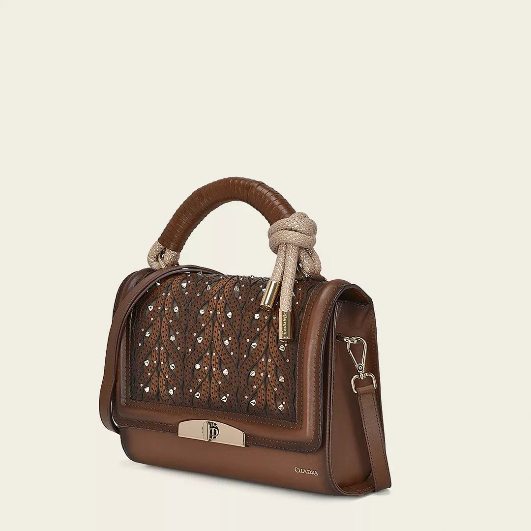 BOD99RS - Cuadra honey dress fashion cowhide handbag for women