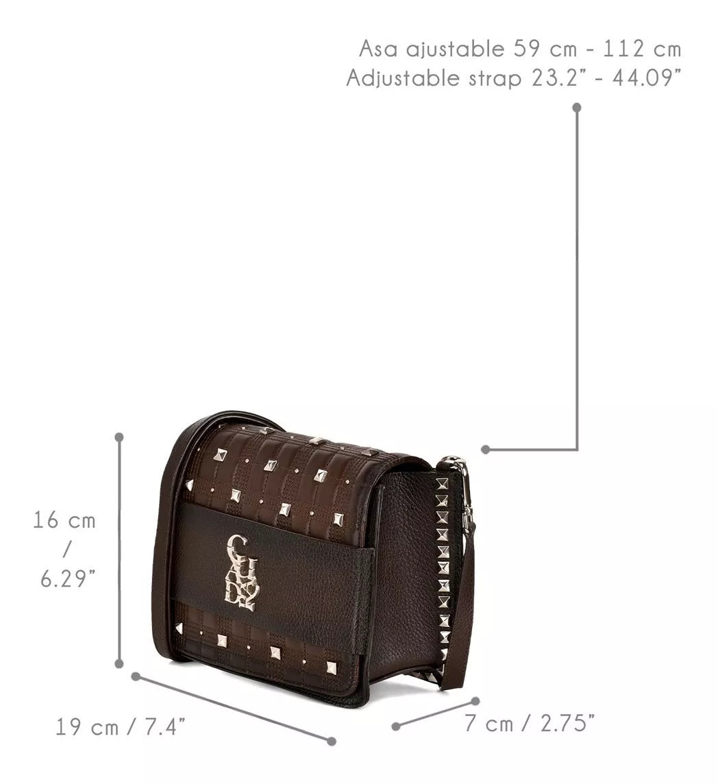 Cuadra - Bandolera cuadrada casuales fashion stingray NEGRO para mujer