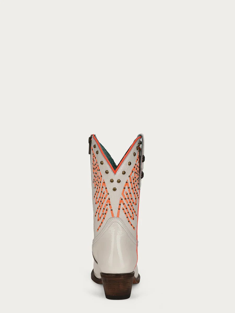 F1311 - M Corral white western cowgirl boots for women