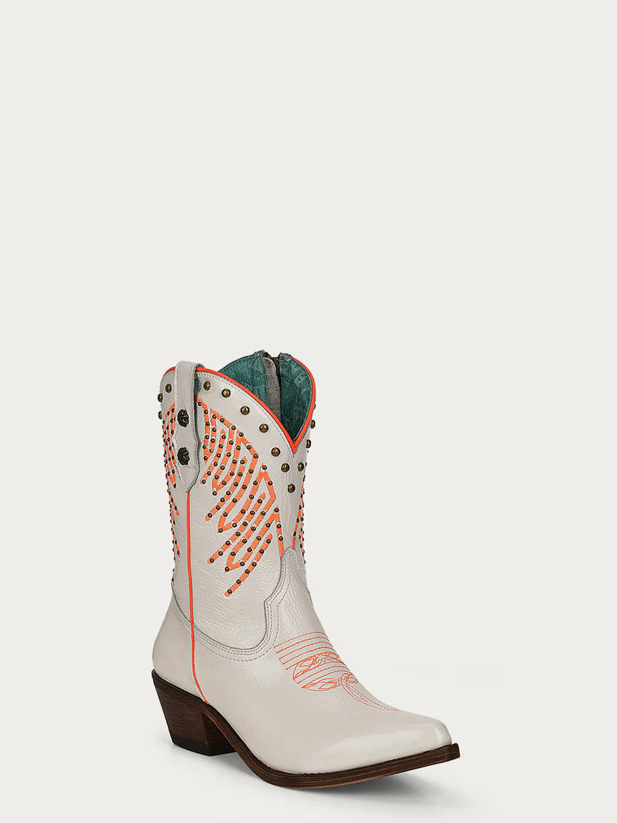 F1311 - M Corral white western cowgirl boots for women