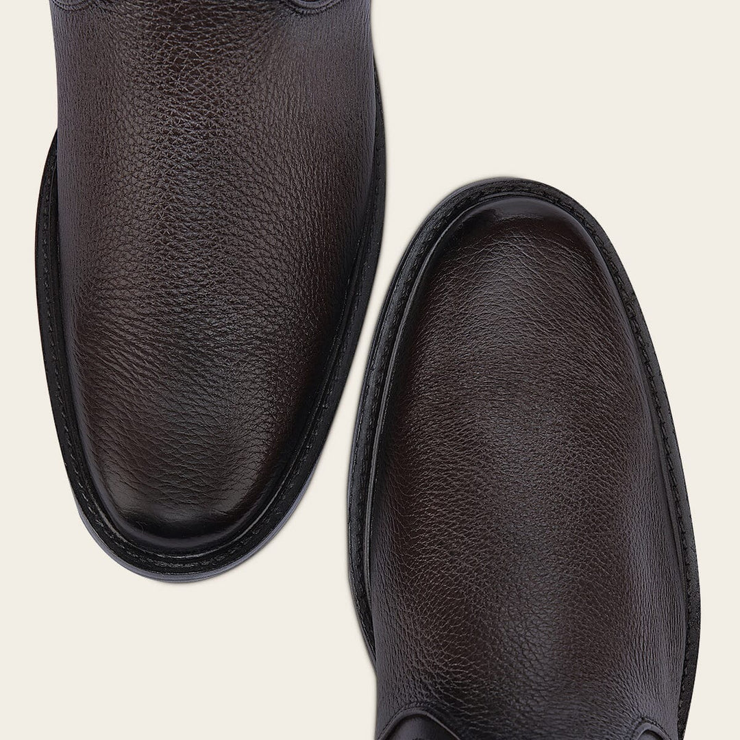 G03VNTS - Franco Cuadra chocolate leather zip boots for men