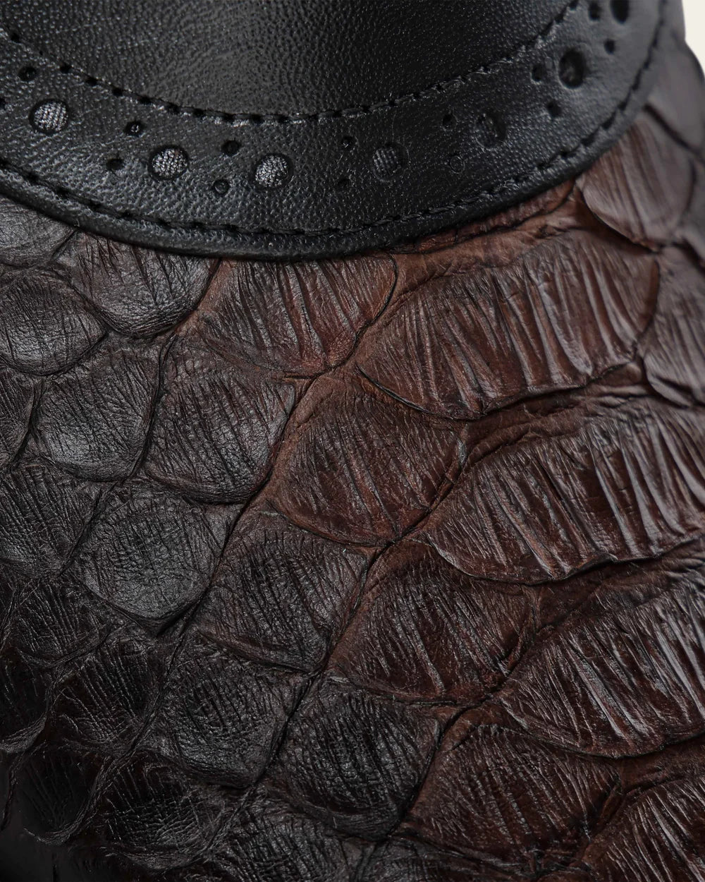 G12PBTS - Franco Cuadra black dress python boots for men