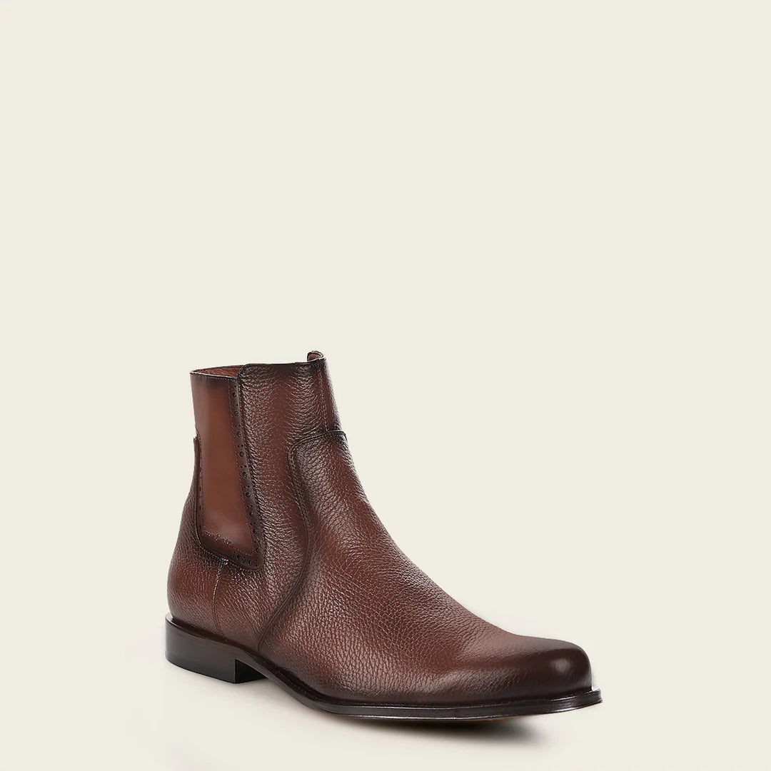 G43VNBU - Franco Cuadra Honey Dress Casual Deer Leather Ankle Boots