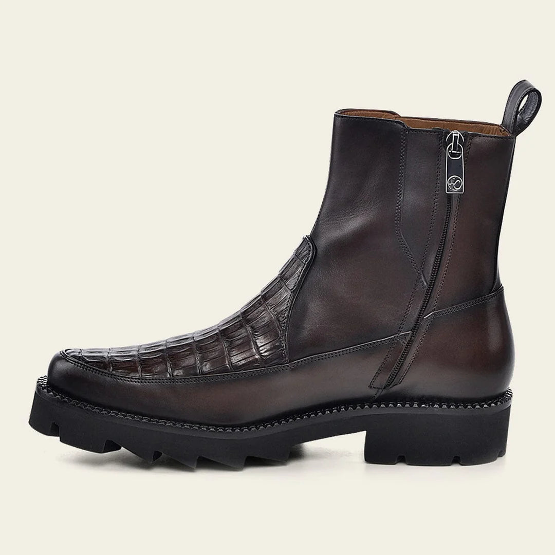 G97CWTS - Cuadra Brown Casual Vintage Fashion Ankle Booties for Men