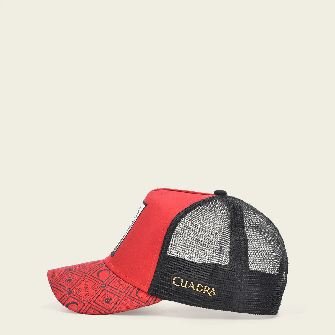 GOC00BU Red Cuadra Cap Bull