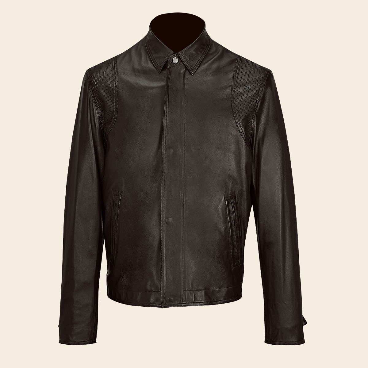 H328COC - Cuadra black dress casual fashion blouson leather jacket for men-Kuet.us - Cuadra Boots - Western Cowboy, Casual Fashion and Dress Boots