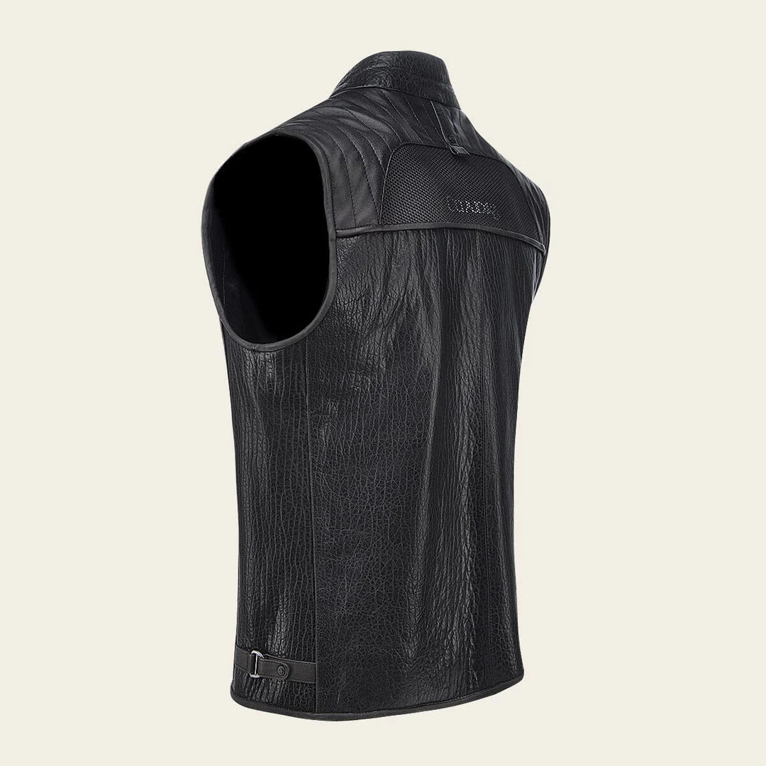 H385BOB - Cuadra black casual fashion lambskin jacket for men