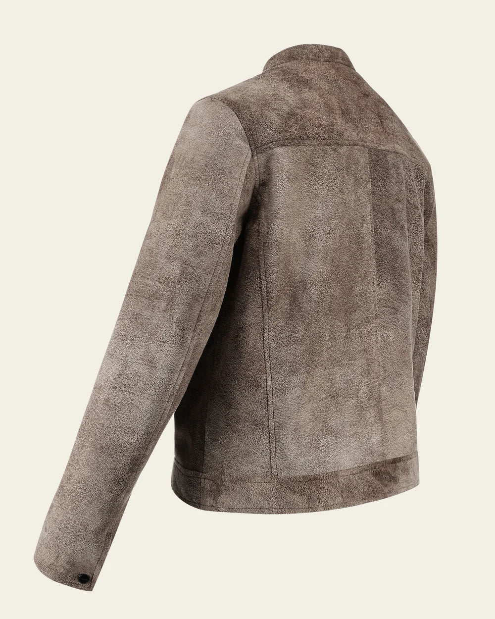 H407BOB - Cuadra Beige Casual Fashion Ovine Nobuk Jacket for Men