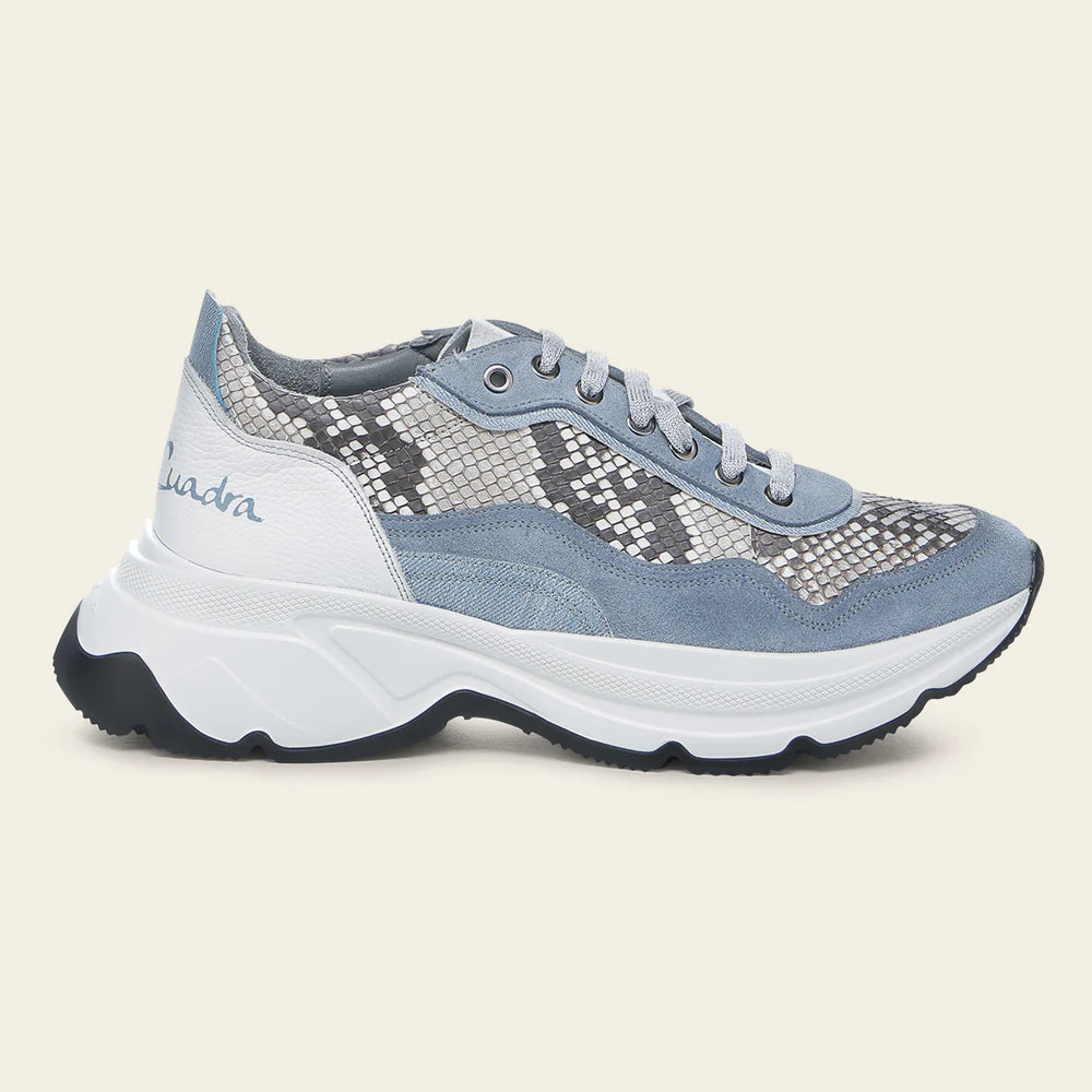 I04PBTC - blue python sneakers for women