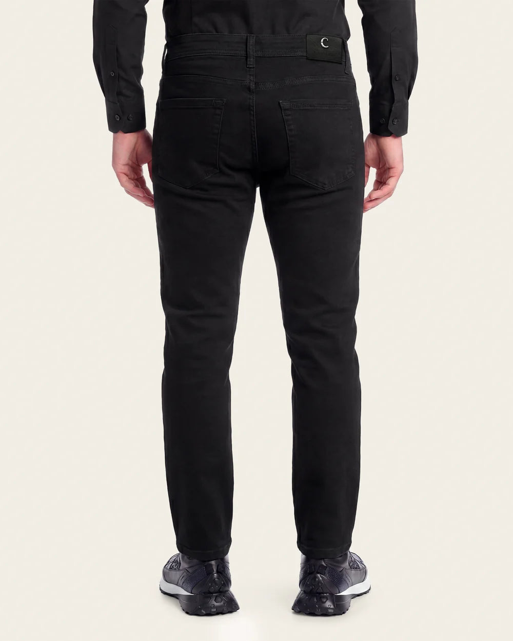 J00LP27 - Cuadra denim black ultimate comfort jeans for men