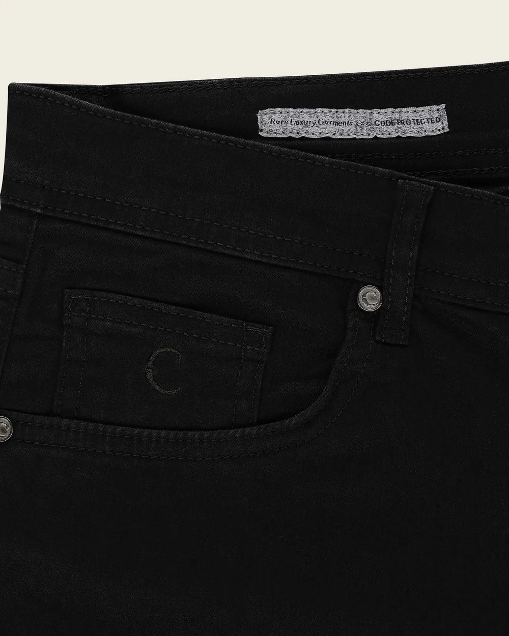 J1300121 - Cuadra denim black ultimate comfort stretch denim jeans for men