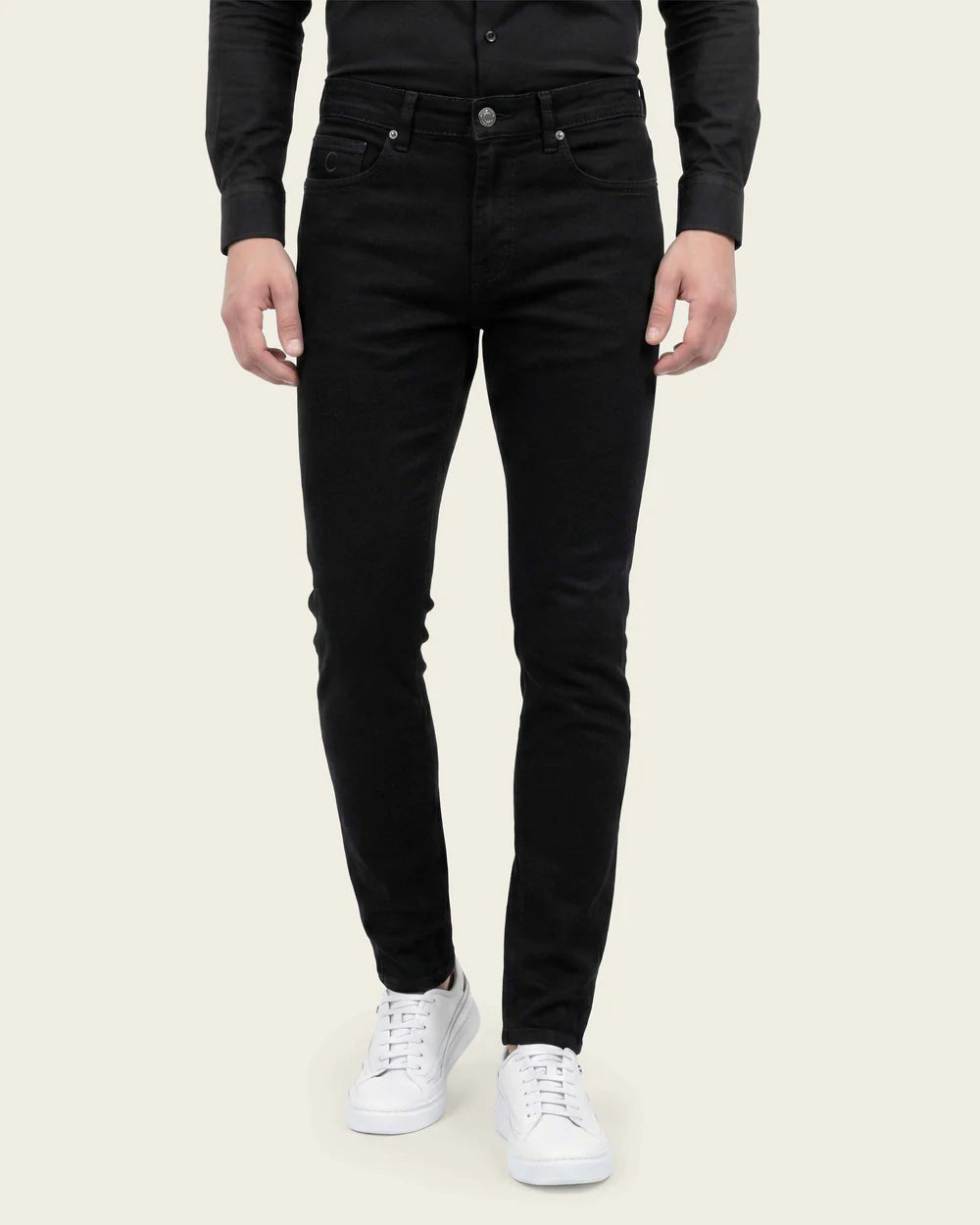 J1300121 - Cuadra denim black ultimate comfort stretch denim jeans for men