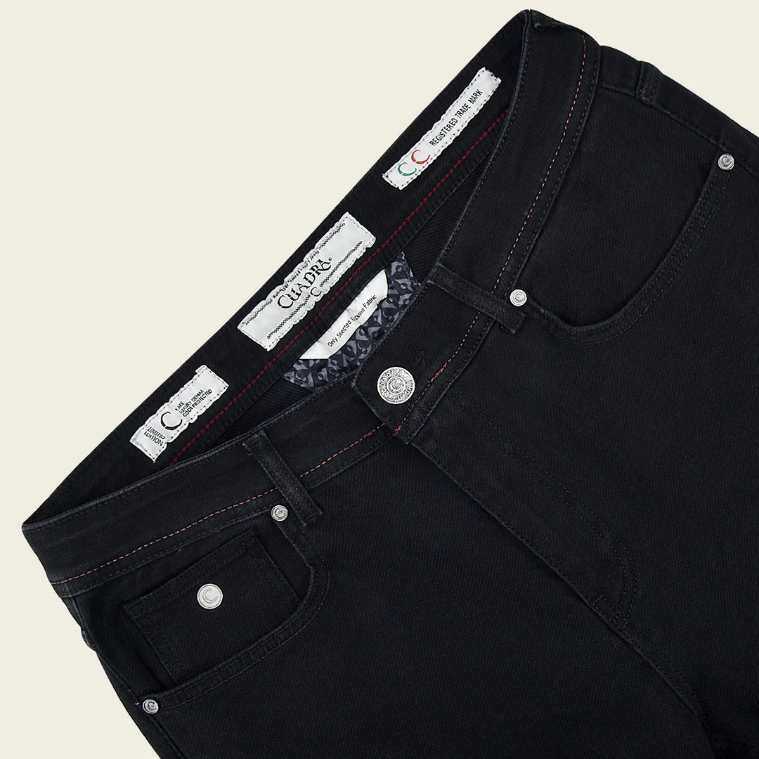 J230012 - Cuadra denim black ultimate comfort jeans for men