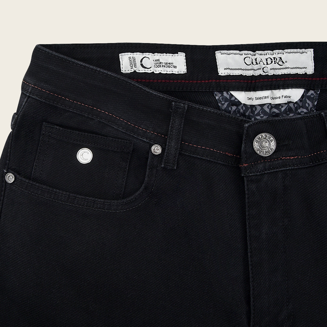 J230012 - Cuadra denim black ultimate comfort jeans for men