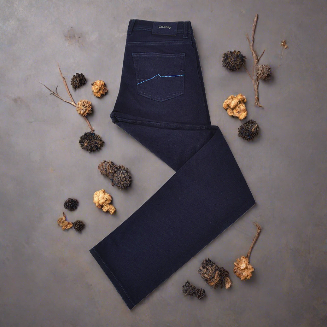 J230014 - Cuadra Navy Ultimate Comfort Stretch Denim Jeans for Men