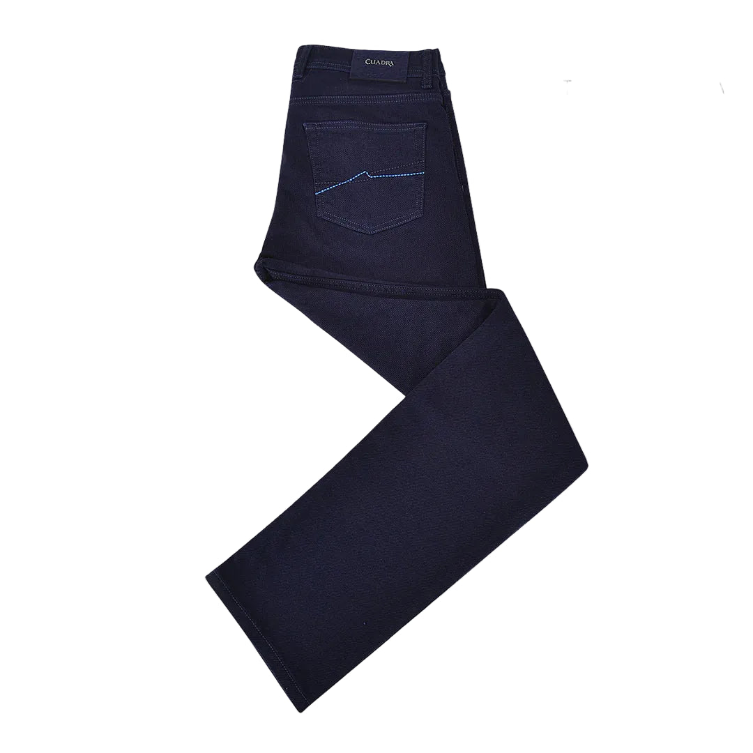 J230014 - Cuadra Navy Ultimate Comfort Stretch Denim Jeans for Men