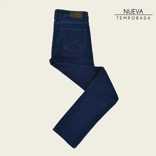 J300436 - Cuadra denim navy ultimate comfort stretch denim jeans for men