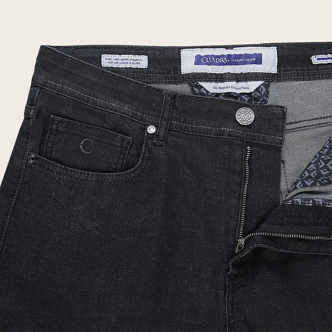 JN30022 - Cuadra Black Ultimate Comfort Stretch Denim Jeans for Men