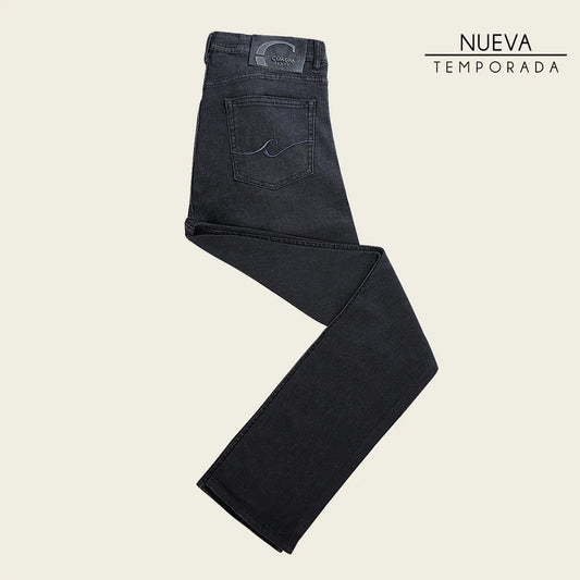 JN30022 - Cuadra black ultimate comfort stretch denim jeans for men