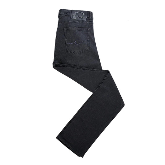 JN30022 - Cuadra black ultimate comfort stretch denim jeans for men