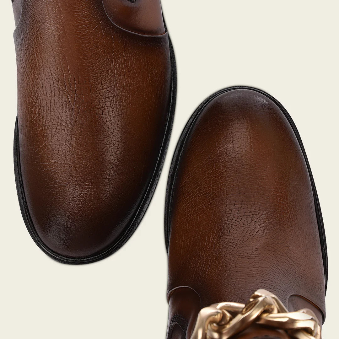 K41VFTV - Cuadra honey deer leather ankle boots for women