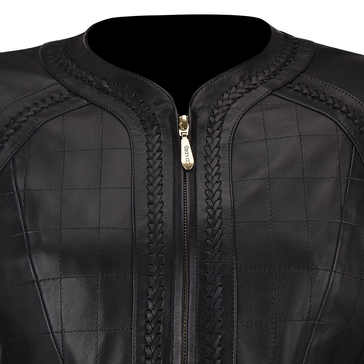 M275BOB - Cuadra black western fashion lambskin leather jacket for women-Kuet.us
