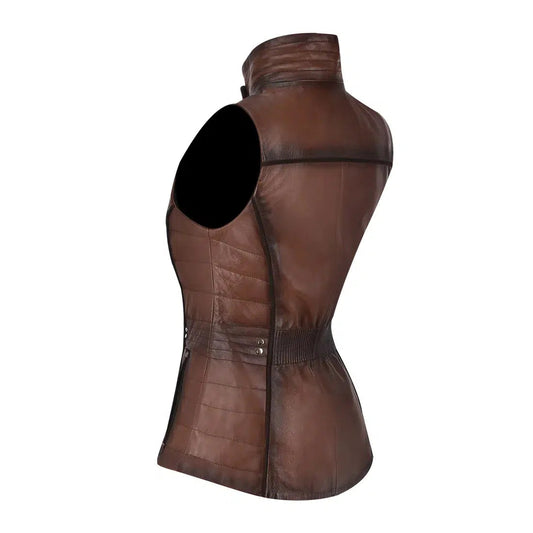 M276COC - Cuadra brown western fashion soft lambskin vest for women-Kuet.us - Cuadra Boots - Western Cowboy, Casual Fashion and Dress Boots