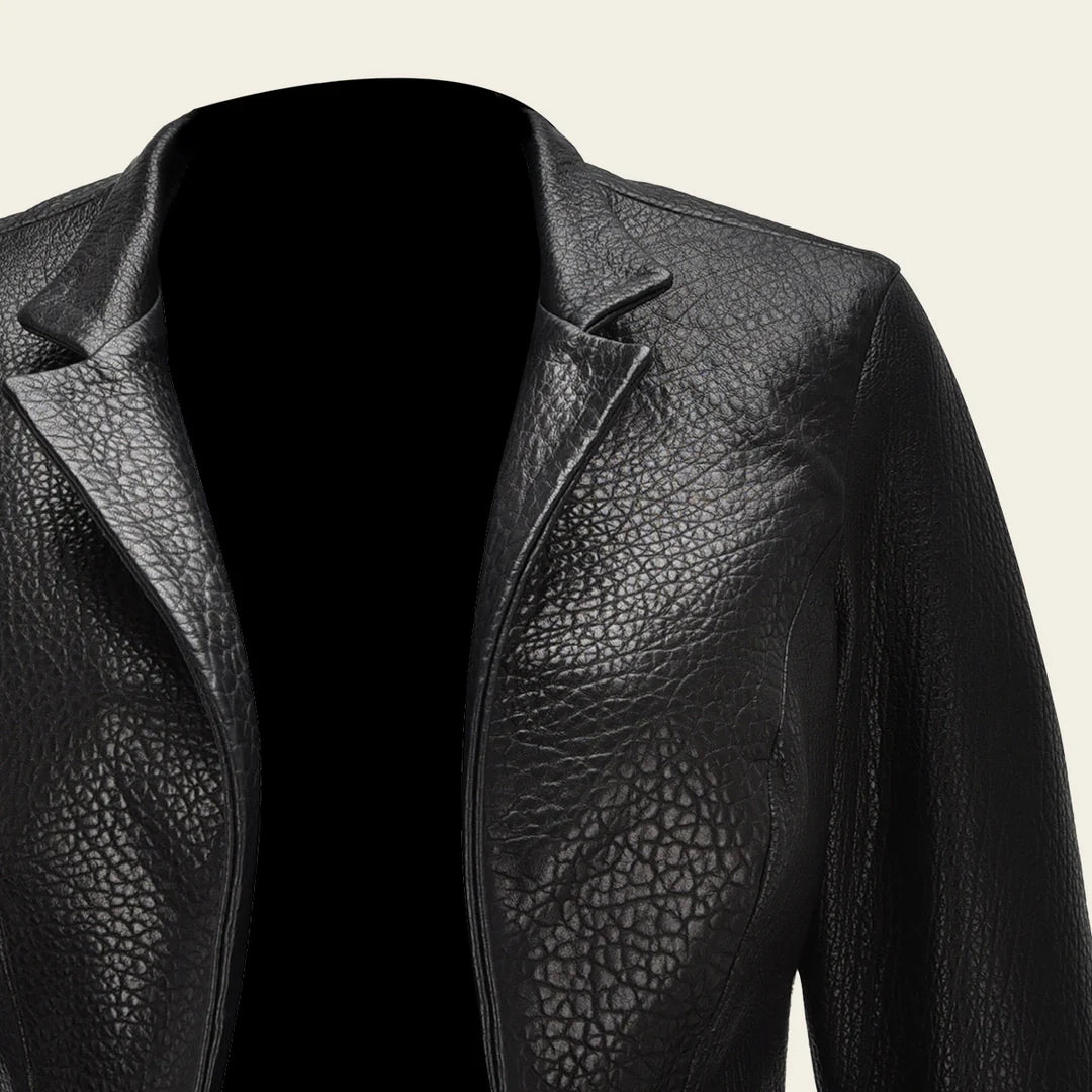 M280BOB - Cuadra Black Dress Casual Fashion Leather Jacket for Women