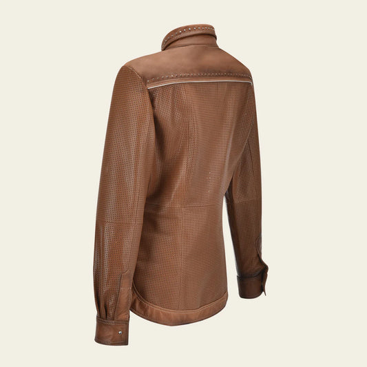 M336COC - Cuadra honey western fashion lambskin leather camisole for women