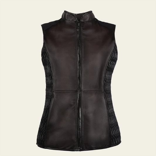M340BOA - Cuadra Chocolate Western Fashion Lambskin Leather Jacket