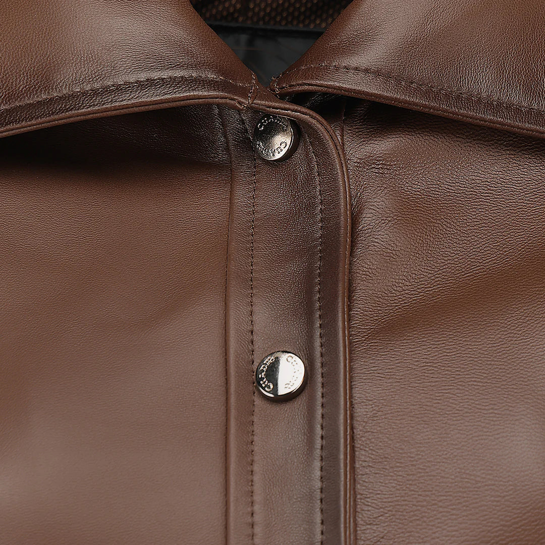 M369BOB - Cuadra honey dress leather jacket for women