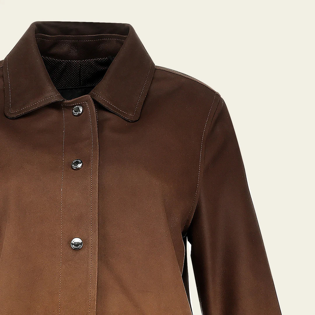 M374BOB - Cuadra honey dress leather jacket for women