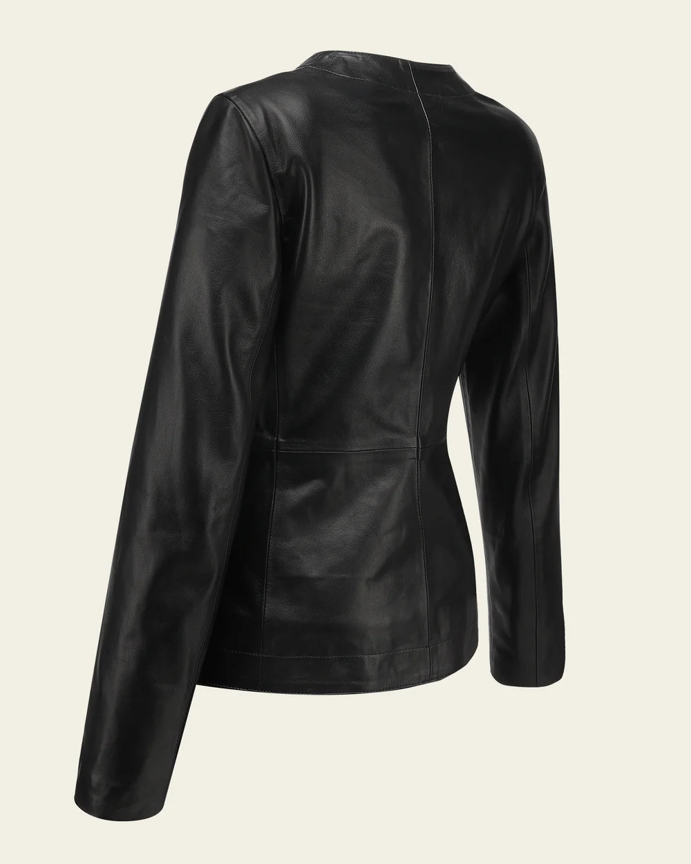 M376BOB - Cuadra black dress leather jacket for women