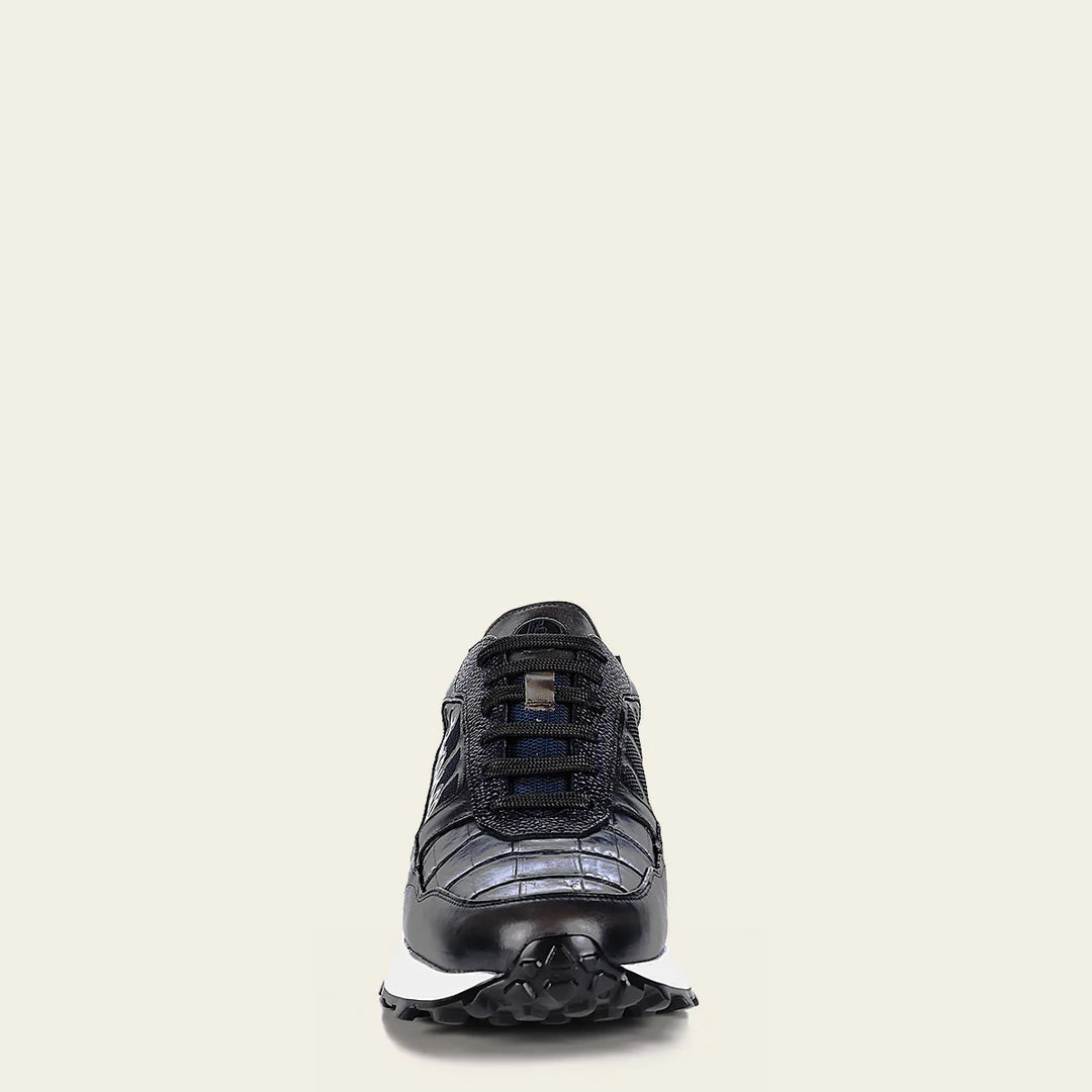M45LPTS - Franco Cuadra Blue Casual Fashion Alligator Leather